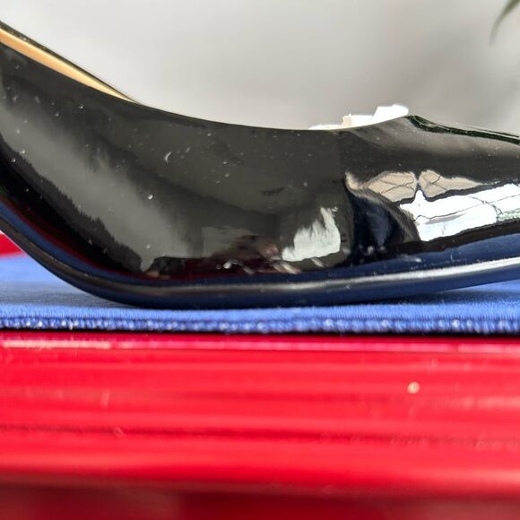 HP🎉❤️Michael Kors Patent Leather Kitten Heel Shoes - Picture 6 of 12